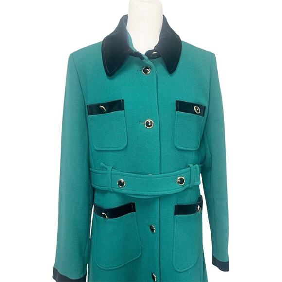 J. Crew Lady Coat Velvet Trimmed - Picture 5 of 13